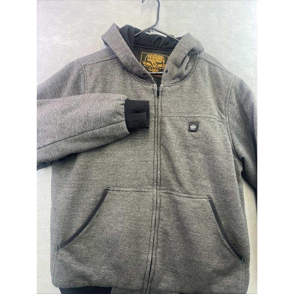 Milwaukee Jackets & Blazers - Milwaukee Leather Jacket Hood Women L Black Platinum Heated Hoodie Battery Pack